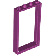 LEGO® los onderdeel Deurkozijn in kleur Magenta 60596