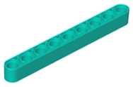 Plaatje in Gallery viewer laden, LEGO® los onderdeel Technische Hefbalk Donker Turkoois 40490