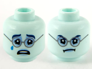 LEGO® los onderdeel Hoofd in kleur Licht Aqua 3626cpb2676