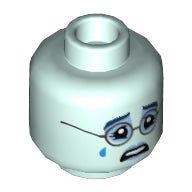 Plaatje in Gallery viewer laden, LEGO® los onderdeel Hoofd in kleur Licht Aqua 3626cpb2676