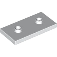LEGO® los onderdeel Plaat Aangepast in kleur Wit 65509