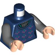Plaatje in Gallery viewer laden, LEGO® los onderdeel Lijf met Motief Donkerblauw 973pb4027c01