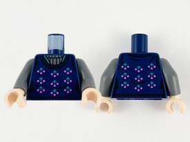 LEGO® los onderdeel Lijf met Motief Donkerblauw 973pb4027c01