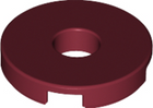 LEGO® los onderdeel Tegel Rond in kleur Donkerrood 15535