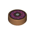 LEGO® onderdeel Tegel Rond met Motief Medium Noga 98138pb021