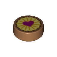 LEGO® onderdeel Tegel Rond met Motief Medium Noga 98138pb094