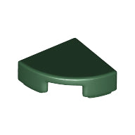 LEGO® los onderdeel Tegel Rond in kleur Donkergroen 25269