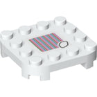 LEGO® onderdeel Plaat Aangepast met Motief Wit 66792pb001