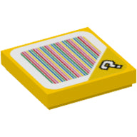 LEGO® los onderdeel Tegel met Motief Geel 3068pb1359