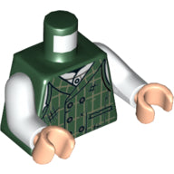 Plaatje in Gallery viewer laden, LEGO® los onderdeel Lijf met Motief Donkergroen 973pb4094c01