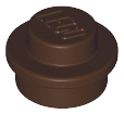 Plaatje in Gallery viewer laden, LEGO® los onderdeel Plaat Rond in kleur Donker Bruin 4073