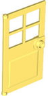 LEGO® los onderdeel Deur in kleur Helder Lichtgeel 60623