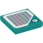 LEGO® onderdeel Tegel met Motief Donker Turkoois 3068pb1347