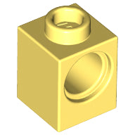 Plaatje in Gallery viewer laden, LEGO® los onderdeel Technische Steen Helder Lichtgeel 6541