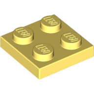 LEGO® los onderdeel Plaat Algemeen Helder Lichtgeel 3022