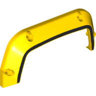 Plaatje in Gallery viewer laden, LEGO® onderdeel Technisch Paneel met Motief Geel 46882pb01