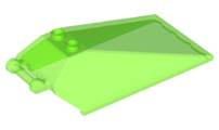 LEGO® onderdeel Voorruit Doorschijnend Helder Groen 21849