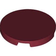 LEGO® los onderdeel Tegel Rond in kleur Donkerrood 67095