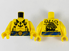 Plaatje in Gallery viewer laden, LEGO® los onderdeel Lijf met Motief Geel 973pb3965c01