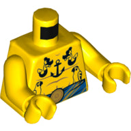 LEGO® los onderdeel Lijf met Motief Geel 973pb3965c01