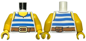 LEGO® los onderdeel Lijf met Motief Wit 973pb3974c01
