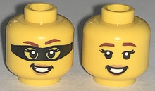 Plaatje in Gallery viewer laden, LEGO® los onderdeel Hoofd in kleur Geel 3626cpb3036