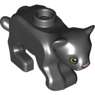 LEGO® los onderdeel Landdier in kleur Zwart 77307pb03
