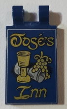 Plaatje in Gallery viewer laden, LEGO® Tegel Aangepast met Motief Donkerblauw 30350bpb107