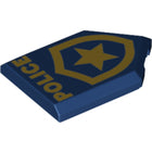 LEGO® Tegel Aangepast met Motief Donkerblauw 22385pb250