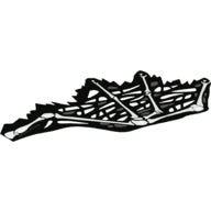 LEGO® los onderdeel Doek in kleur Wit 69657