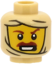 Plaatje in Gallery viewer laden, LEGO® los onderdeel Hoofd in kleur Geelbruin 3626cpb2701