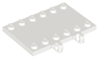 Plaatje in Gallery viewer laden, LEGO® los onderdeel Scharnier in kleur Wit 65133