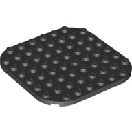 LEGO® los onderdeel Plaat Rond in kleur Zwart 65140