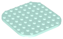 Plaatje in Gallery viewer laden, LEGO® los onderdeel Plaat Rond in kleur Licht Aqua 65140