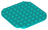 LEGO® los onderdeel Plaat Rond Donker Turkoois 65140
