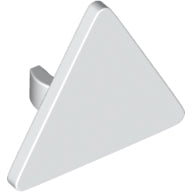 LEGO® los onderdeel Verkeersbord in kleur Wit 65676