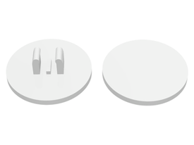 LEGO® los onderdeel Verkeersbord in kleur Wit 30261