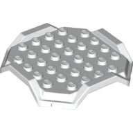 LEGO® los onderdeel Plaat Aangepast in kleur Wit 67929