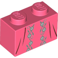 Plaatje in Gallery viewer laden, LEGO® los onderdeel Steen met Motief Koraal 3004pb209