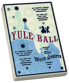 LEGO® los onderdeel Tegel met Motief in kleur Wit 26603pb097