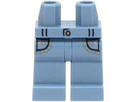 LEGO® los onderdeel Benen met Motief Zandblauw 970c00pb1427