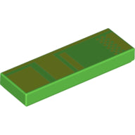 Plaatje in Gallery viewer laden, LEGO® los onderdeel Tegel met Motief Fel Groen 63864pb116