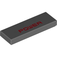 Plaatje in Gallery viewer laden, LEGO® Tegel met Motief Donker Blauwachtig Grijs 63864pb114