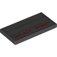 Plaatje in Gallery viewer laden, LEGO® los onderdeel Tegel met Motief Zwart 87079pb0756
