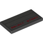 LEGO® los onderdeel Tegel met Motief Zwart 87079pb0756