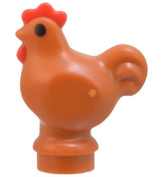 LEGO® los onderdeel Landdier in kleur Donker Oranje 1413pb01