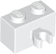 Plaatje in Gallery viewer laden, LEGO® los onderdeel Steen Aangepast in kleur Wit 30237b