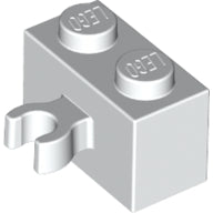 Plaatje in Gallery viewer laden, LEGO® los onderdeel Steen Aangepast in kleur Wit 30237b