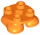 LEGO® los onderdeel Benen Aangepast in kleur Oranje 66858