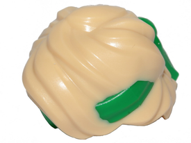 LEGO® los onderdeel Haar in kleur Geelbruin 69562pb01